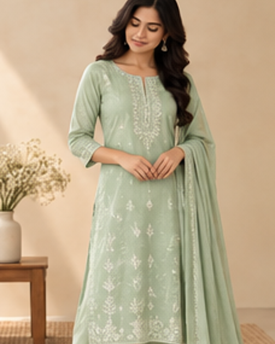 Rhea Mint Daily Kurta alternate view